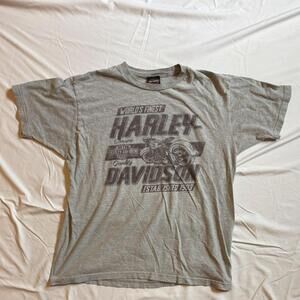 Harley Davidson Men's Grey Tshirt size x-large
